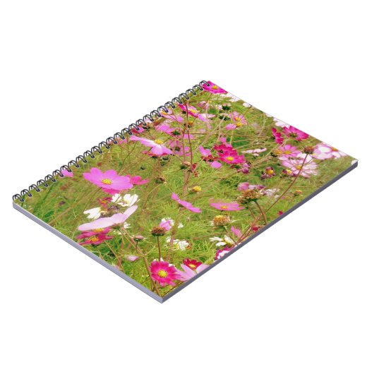 Carnet Champ De Fleurs Roses (Côté gauche)