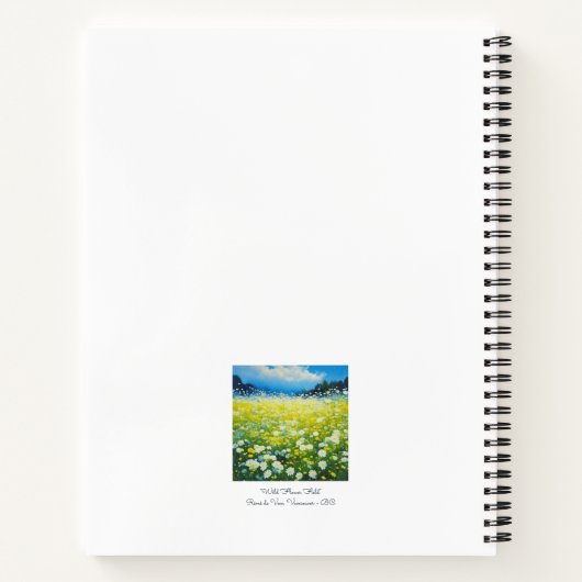Carnet Champ de fleurs sauvages (Dos)