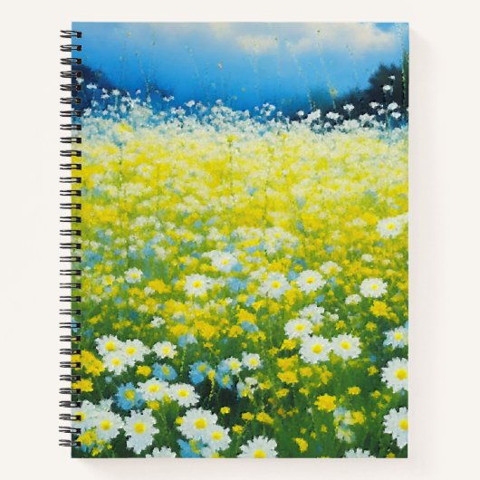 Carnet Champ de fleurs sauvages (Devant)