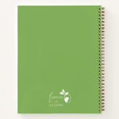 Carnet Champ de fleurs vert (Dos)