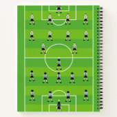 Carnet Champ de football et équipe (Dos)