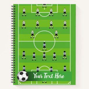 Carnet Champ de football et équipe