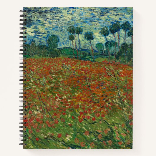 Carnet Champ de pavot - Vincent van Gogh (Devant)