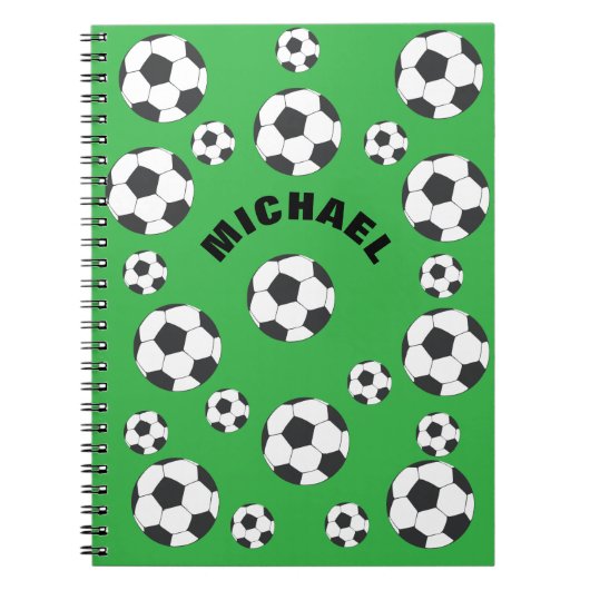 Carnet Champ de soccer personnalisé (Devant)
