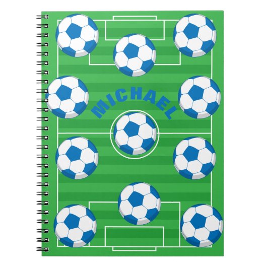Carnet Champ de soccer personnalisé (Devant)