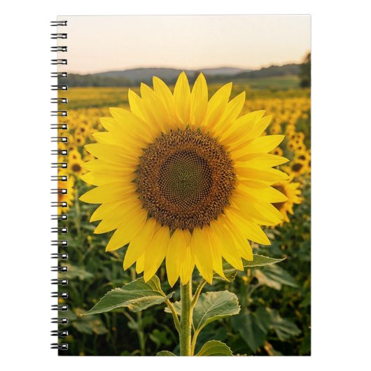 Carnet Champ de tournesols (Devant)