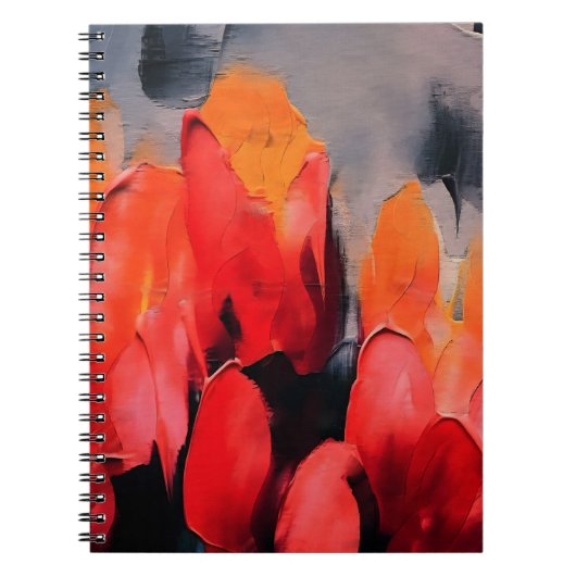 Carnet Champ de Tulipes – Intensité Florale Abstraite (Devant)