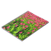 Carnet Champ de tulipes roses (Côté gauche)