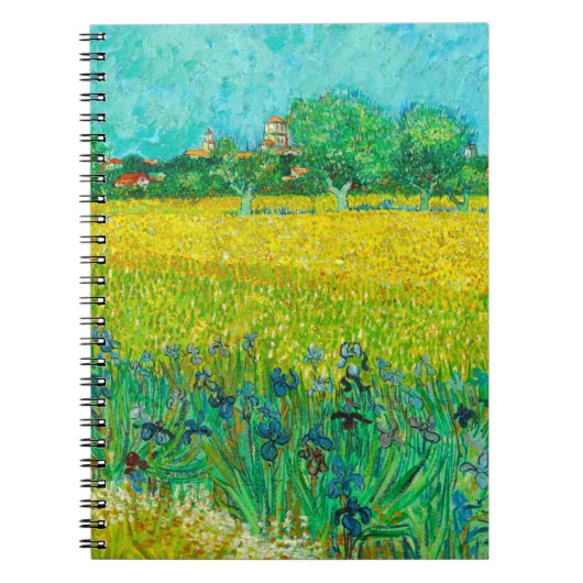 Carnet Champ de Van Gogh avec Iris près d'Arles (Devant)
