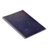 Carnet Champ d'étoile de nuit violet défraîchi (Côté Droit)