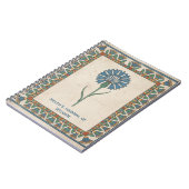 Carnet Champ Éternel : Bleuet d'Égypte antique (Côté gauche)