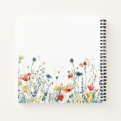 Carnet Champ Fleur sauvage coloré (Dos)