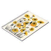Carnet Champ fleur sauvage Dandelion (Côté gauche)