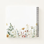 Carnet Champ Fleur sauvage d'été personnalisé (Dos)