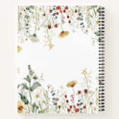 Carnet Champ Fleur sauvage d'été personnalisé (Dos)