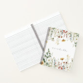 Carnet Champ Fleur sauvage d'été personnalisé (Intérieur)