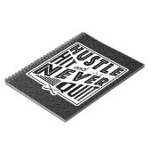 Carnet Champ Hockey Hustit Hit & Never Quitter Bloc-notes (Côté gauche)