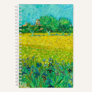 Carnet Champ Van Gogh avec Irises près d'Arles