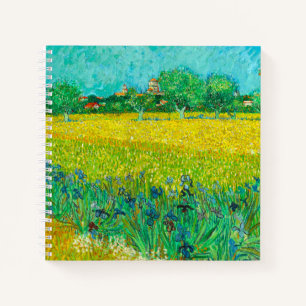 Carnet Champ Van Gogh avec Irises près d'Arles