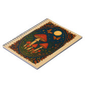 Carnet Champignon Enchanté, Forêt Féérique au Clair de Lu (Côté gauche)
