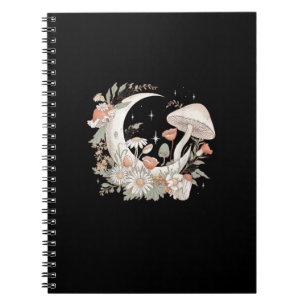 Carnet Champignon esthétique Lune Goblincore et Cottageco