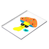 Carnet champignon mignon avec lunettes le plus cool (Côté gauche)