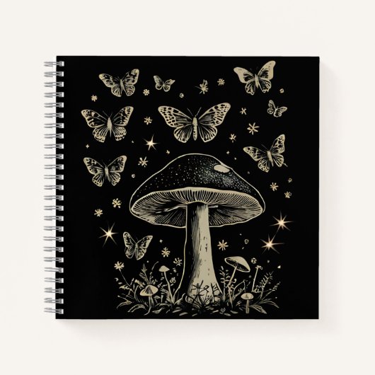 Carnet champignon papillon (Devant)