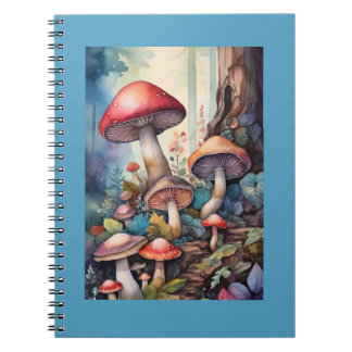 Carnet Champignons aquarelles