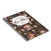 Carnet Champignons et fleurs sauvages personnalisés (Côté Droit)