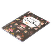 Carnet Champignons et fleurs sauvages personnalisés (Côté gauche)