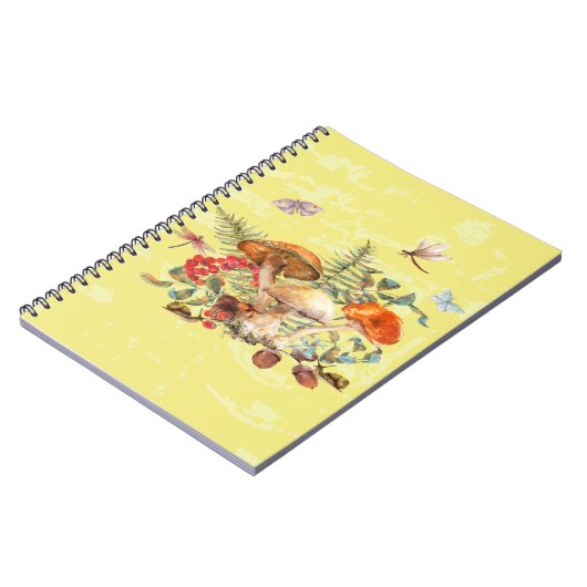 Carnet Champignons, libellules, papillons et escargots (Côté gauche)