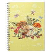 Carnet Champignons, libellules, papillons et escargots (Devant)