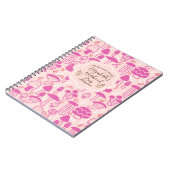 Carnet Champignons Magenta rose (Côté gauche)