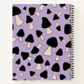 Carnet Champignons noirs sur pourpre doux (Dos)