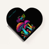 Carnet Champignons psychédéliques colorés- (Devant)