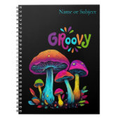 Carnet Champignons psychédéliques colorés- (Devant)