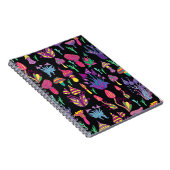 Carnet Champignons psychédéliques Motif des couleurs arc- (Côté Droit)