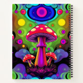 Carnet Champignons Rétro Colorés Vibrants Psychedéliques (Dos)