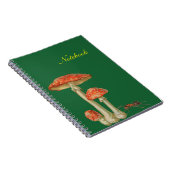 Carnet Champignons rouges tacheté blanc et fourmi (Côté Droit)
