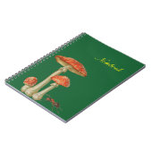 Carnet Champignons rouges tacheté blanc et fourmi (Côté gauche)