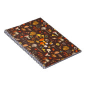 Carnet Champignons sauvages sur brun (Côté Droit)