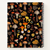 Carnet Champignons sauvages sur le noir (Dos)