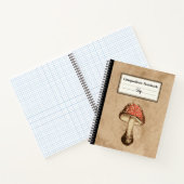 Carnet Champignons sur un vieux papier Composition person (Intérieur)