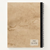 Carnet Champignons sur un vieux papier Composition person (Dos)