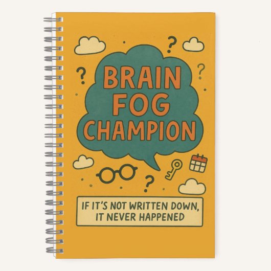Carnet Champion de la brume cérébrale (Recto)