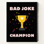 Carnet Champion de mauvaise blague (Dos)