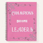 Carnet Champions Become Leaders Notebook (Devant)