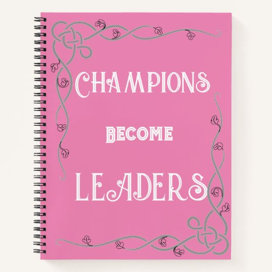 Carnet Champions Become Leaders Notebook (Devant)