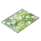 Carnet Champs de fleurs blanches | Élégante floraison pri (Côté gauche)