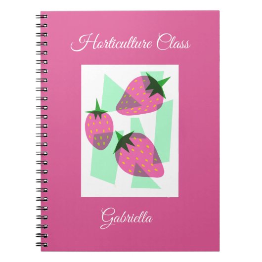 Carnet Champs de Fraises Forever Classique (Devant)